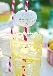 details de mariage: paille &agrave; rayure, et gros ballons