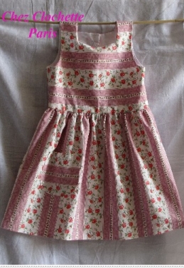 Robe fillette "Jardin de Roses"