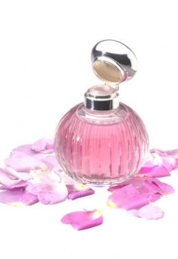 flacon parfum rose